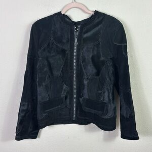 Stillman Studio New York Genuine Leather Jacket in Black size Medium